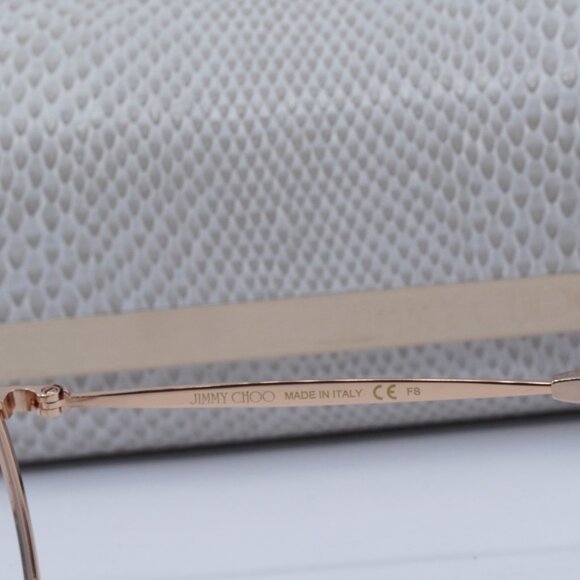 Jimmy Choo JC230 0EYR 00 Round Eyeglasses - Gold Pink - Picture 5 of 8